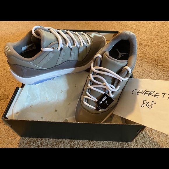 jordan 11 grey golf